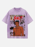 XXXTENTACION Print Round Neck T-shirt