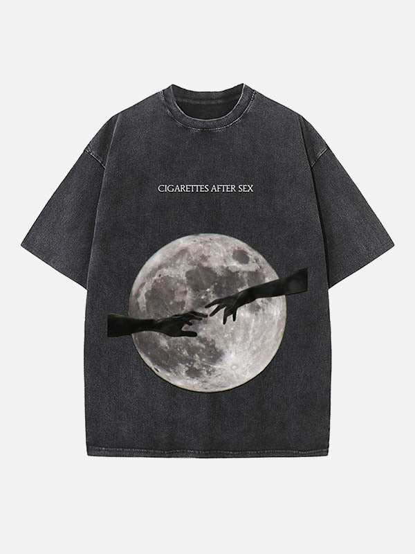 Cigarettes After Sex Print Round Neck T-shirt