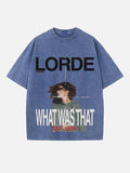 Lorde Print Round Neck T-shirt