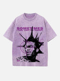Lil Uzi Vert Print Round Neck T-shirt
