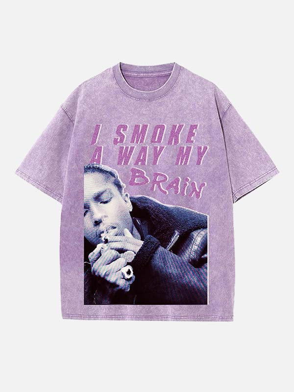 A$AP Rocky Print Round Neck T-shirt