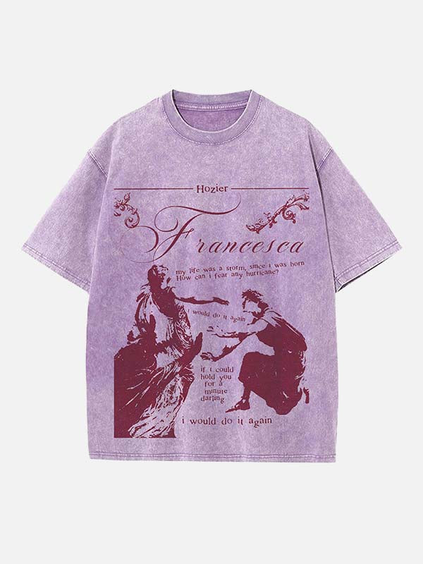Hozier Print Round Neck T-shirt
