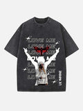 Lil Wayne Print Round Neck T-shirt
