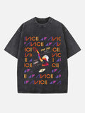 Avicii Print Round Neck T-shirt