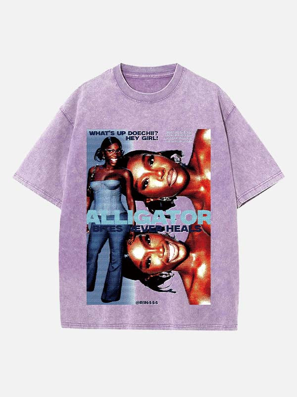 Doechii Print Round Neck T-shirt