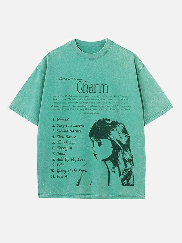 Clairo Print Round Neck T-shirt