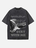 Cigarettes After Sex Print Round Neck T-shirt