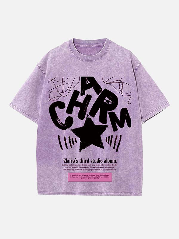 Clairo Print Round Neck T-shirt