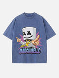 Marshmello Print Round Neck T-shirt