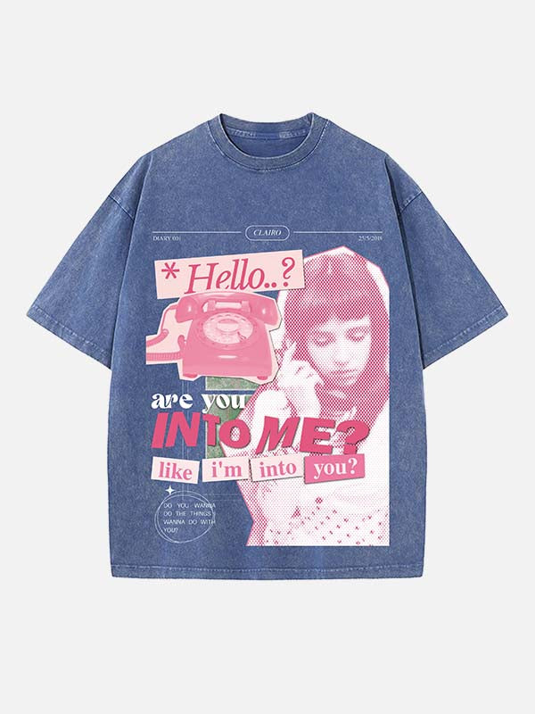 Clairo Print Round Neck T-shirt