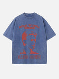 David Bowie Print Round Neck T-shirt