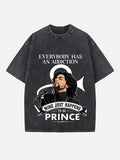 Prince Print Round Neck T-shirt