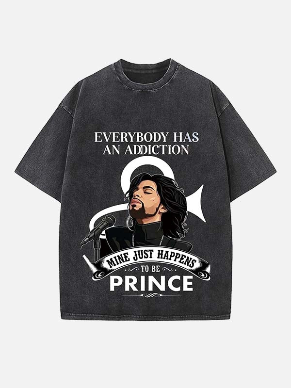 Prince Print Round Neck T-shirt