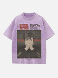David Bowie Print Round Neck T-shirt