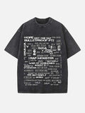 BTS Print Round Neck T-shirt
