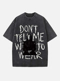Lady Gaga Print Round Neck T-shirt
