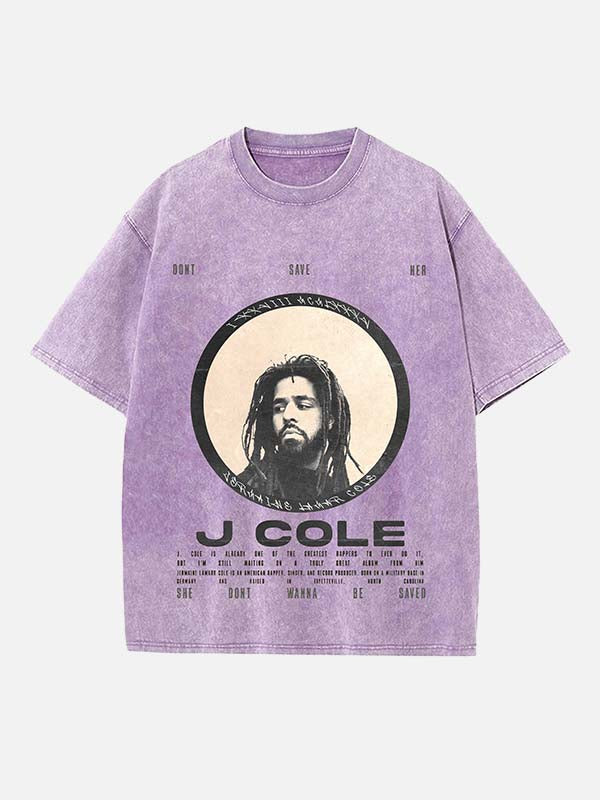 J. Cole Print Round Neck T-shirt