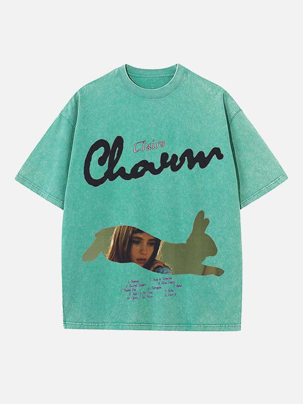 Clairo Print Round Neck T-shirt