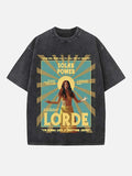 Lorde Print Round Neck T-shirt