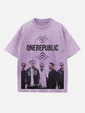 OneRepublic Print Round Neck T-shirt