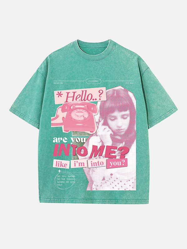 Clairo Print Round Neck T-shirt