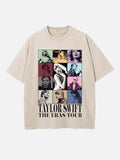 Taylor Swift Print Round Neck T-shirt