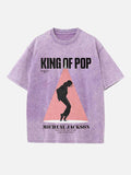 Michael Jackson Print Round Neck T-shirt