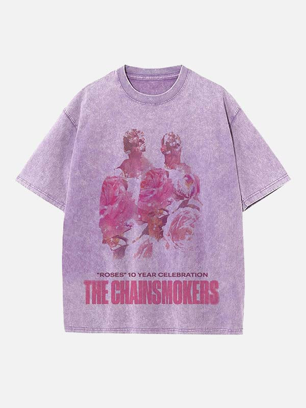 The Chainsmokers Print Round Neck T-shirt