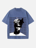 XXXTENTACION Print Round Neck T-shirt