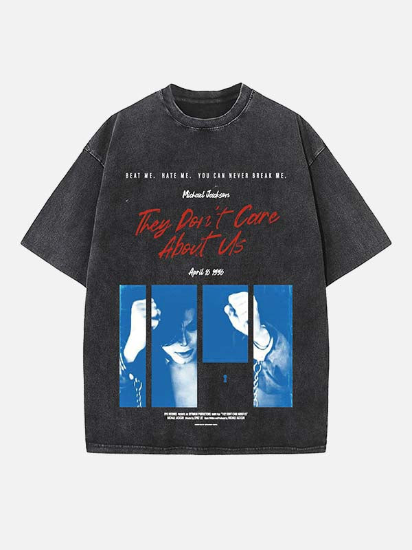 Michael Jackson Print Round Neck T-shirt