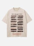 Kanye West Print Round Neck T-shirt