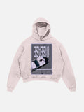 Lady Gaga Print Slant Pockets Hoodie