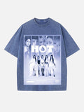 LE SSERAFIM Print Round Neck T-shirt