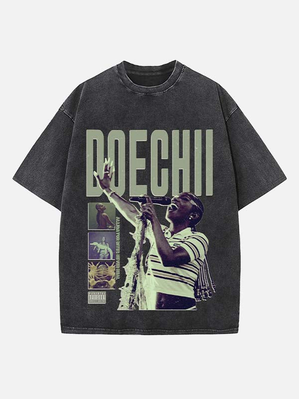 Doechii Print Round Neck T-shirt