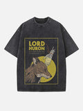 Lord Huron Print Round Neck T-shirt