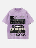 BTS Print Round Neck T-shirt