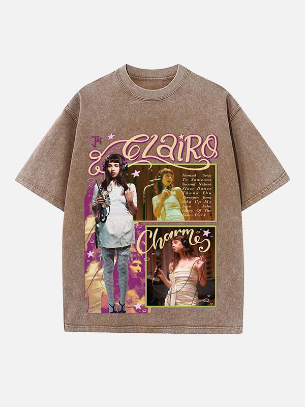 Clairo Print Round Neck T-shirt