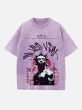 Lil Uzi Vert Print Round Neck T-shirt