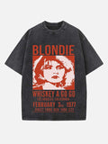 Blondie Print Round Neck T-shirt