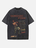 Dominic Fike Print Round Neck T-shirt