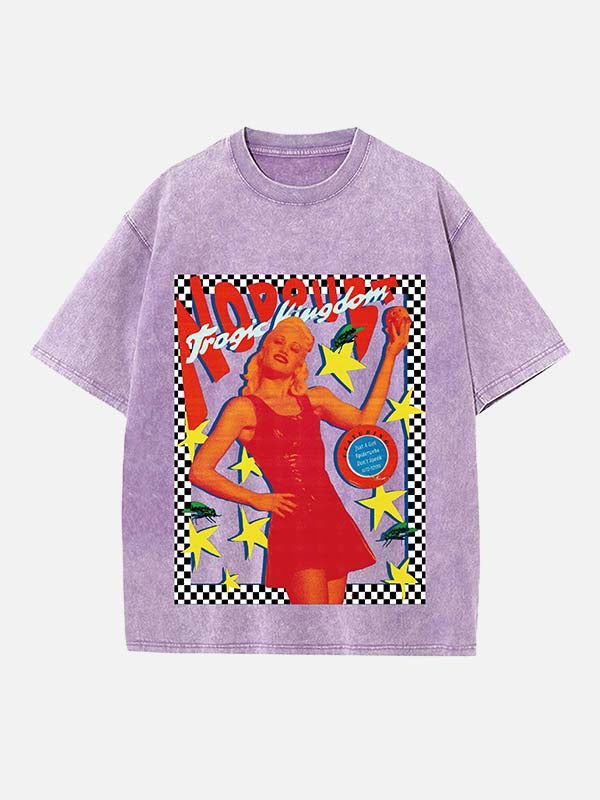 Gwen Stefani No Doubt Print Round Neck T-shirt