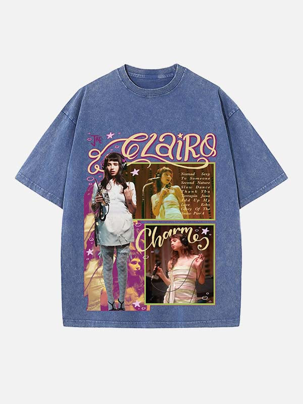 Clairo Print Round Neck T-shirt