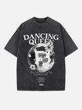 ABBA Print Round Neck T-shirt