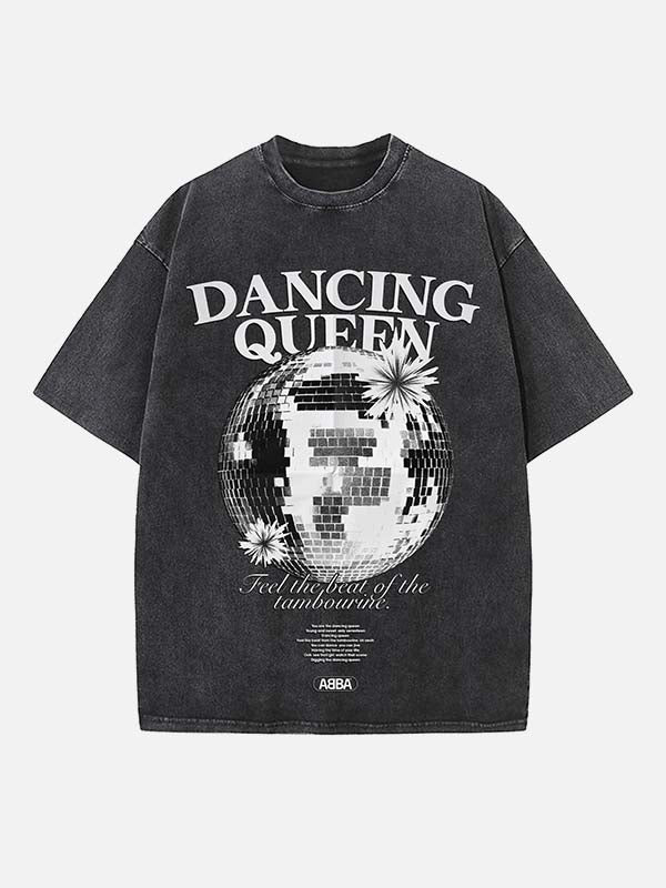 ABBA Print Round Neck T-shirt