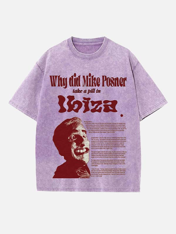 Avicii Print Round Neck T-shirt