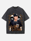 Peso Pluma Print Round Neck T-shirt