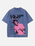 Lil Uzi Vert Print Round Neck T-shirt