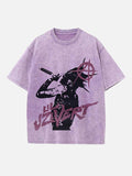 Lil Uzi Vert Print Round Neck T-shirt