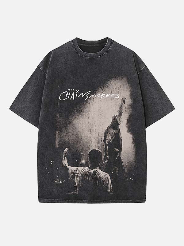 The Chainsmokers Print Round Neck T-shirt