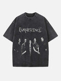 Evanescence Print Round Neck T-shirt
